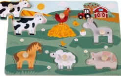 L'Atelier du bois Puzzle Animaux De La Ferme En Bois^Enfant Puzzles Bébés Et Enfants