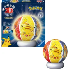 Ravensburger Puzzle ball 3D 72 pièces Pokémon illuminé^ Puzzles 3D