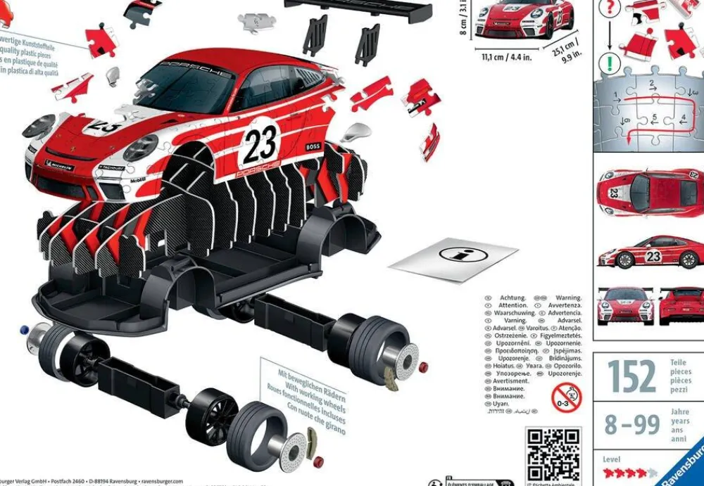 Ravensburger Puzzle 3D - Porsche 911 Gt3 Cup Salzburg^ Puzzles 3D