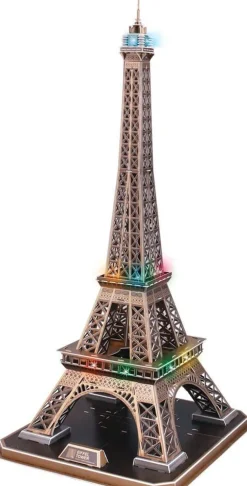 MGM Puzzle 3d Tour Eiffel Lumineux 84 pièces^ Puzzles 3D