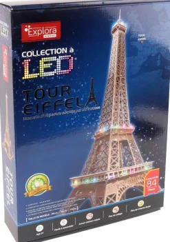 MGM Puzzle 3d Tour Eiffel Lumineux 84 pièces^ Puzzles 3D