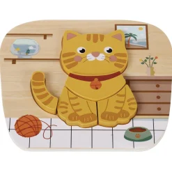 L'Atelier du bois Puzzle en bois chat et lion^Enfant Puzzles Bébés Et Enfants