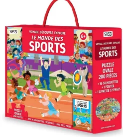 Sassi Puzzle et livre - Explore le monde des sports^ Autres Apprentissages