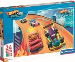 Clementoni Puzzle Hotwheels De 24 Pièces Maxi^Enfant Puzzles Bébés Et Enfants