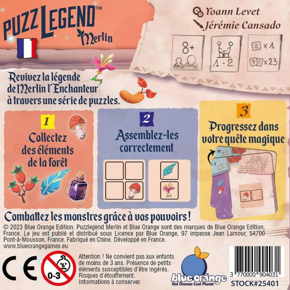 Blue Orange Puzzle Kamon - Ramenez Le Calme Dans La Forêt Avec Potions Et Combats^ Jeux De Stratégie Et De Réflexion