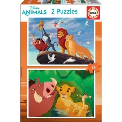 Educa Borras Puzzle Le Roi Lion 2 X 48 Pièces^Enfant Puzzles Bébés Et Enfants
