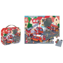 Janod Puzzle pompiers 24 pièces^Enfant Puzzles Bébés Et Enfants
