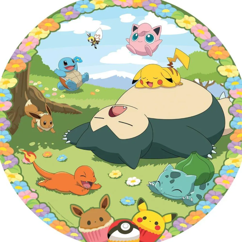 Ravensburger Puzzle Rond 500 Pièces Pokemon En Fleurs^ Puzzles De 500 À 999 Pièces
