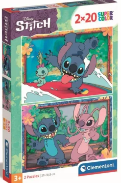 Clementoni Puzzle Stitch En 2x20 Pièces^Enfant Puzzles Bébés Et Enfants
