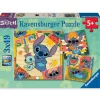 Ravensburger Puzzle 3x49 pièces - ALOHA ! Stitch^Enfant Puzzles Bébés Et Enfants