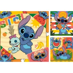 Ravensburger Puzzle 3x49 pièces - ALOHA ! Stitch^Enfant Puzzles Bébés Et Enfants