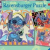 Ravensburger Puzzle 3x49 pièces - Stitch - Jouer toute la journée^Enfant Puzzles Bébés Et Enfants