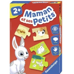Ravensburger Puzzles duo : Maman et ses petits^ Apprentissage Des Animaux Et De La Nature