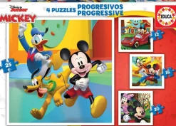Educa Borras Puzzles Progressifs Mickey -^Enfant Puzzles Bébés Et Enfants
