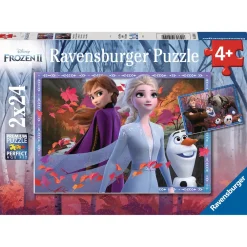 Ravensburger Puzzles 2x24 pièces - Vers des contrées glacées - Disney La Reine des Neiges 2^Enfant Puzzles Bébés Et Enfants