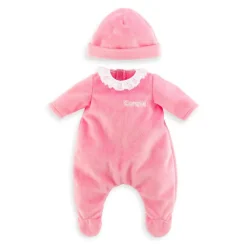 Corolle Pyjama rose avec bonnet Mon Grand Poupon 36 cm^ Vêtements Pour Poupons Et Poupées