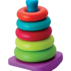 T'mimi Pyramide d'anneaux multicolore^ Jouets À Encastrer Et À Empiler