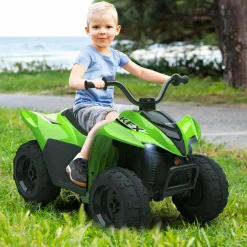 Injusa Quad Kawasaki vert KFX90 12v lithium^ Véhicules D'Extérieur