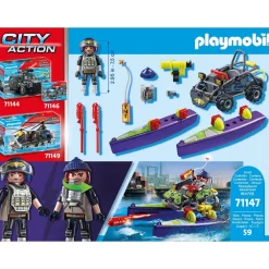Playmobil Quad transformable bandit - 71147^ La Ville, La Police Et Les Secours