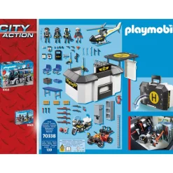 Playmobil Quartier général des policiers d'élite City Action 70338^ La Ville, La Police Et Les Secours