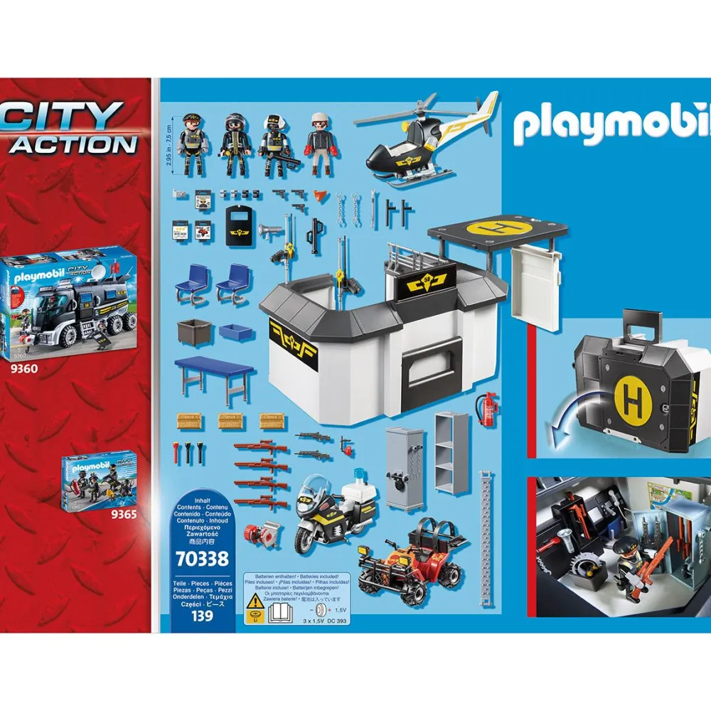Playmobil Quartier général des policiers d'élite City Action 70338^ La Ville, La Police Et Les Secours