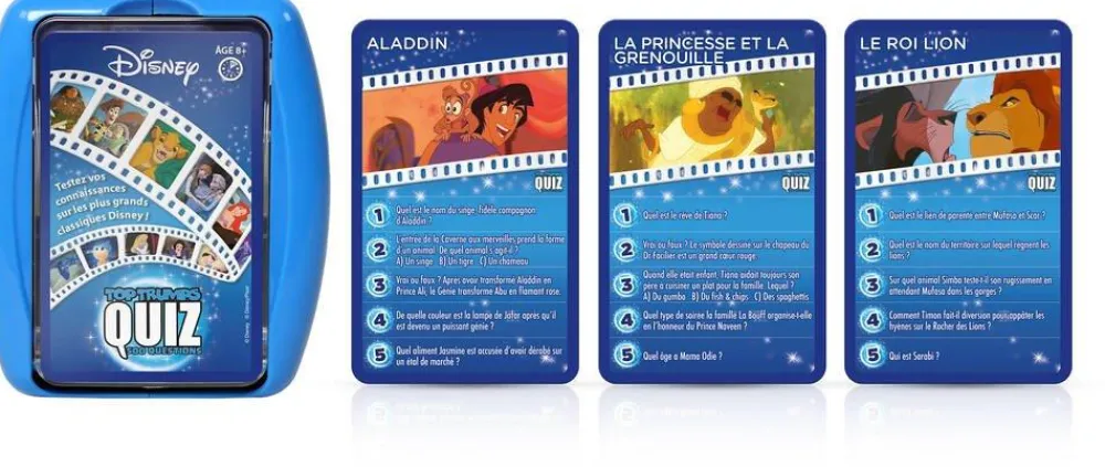 Winning Moves Quizz Disney - 500 Questions^ Quiz Et Devinettes