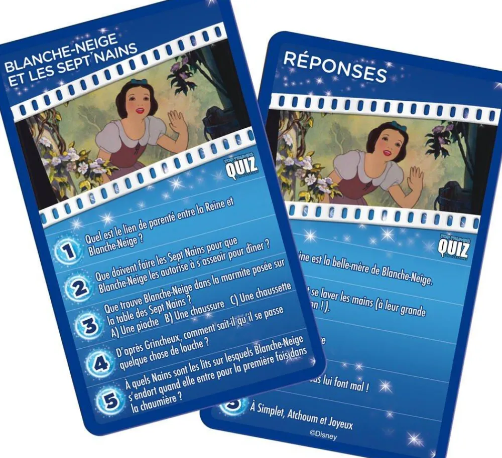 Winning Moves Quizz Disney - 500 Questions^ Quiz Et Devinettes