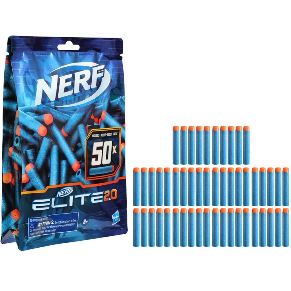 Nerf Recharge 50 fléchettes élite 2.0^ Jeux De Tir Et Pistolets
