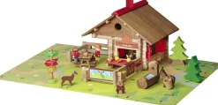 Jeujura Refuge De La Marmotte En Bois - , 150 Pièces^ Jeux De Construction En Bois