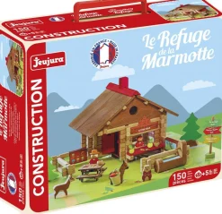 Jeujura Refuge De La Marmotte En Bois - , 150 Pièces^ Jeux De Construction En Bois