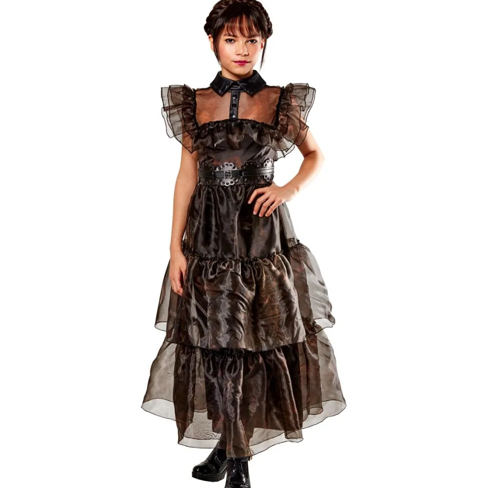 Rubies Robe de bal - déguisement Mercredi Addams 11/13 ans^ Déguisements Personnages