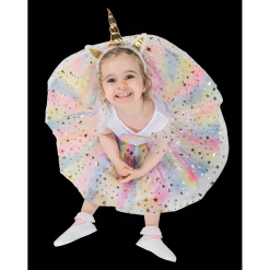 Robe Licorne avec serre-tête - taille 3/4 ans^ Déguisements Princesses Et Fées