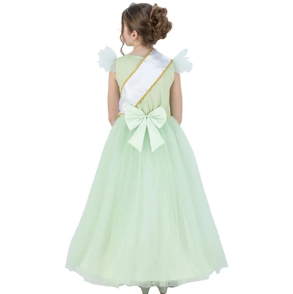 Robe Miss France verte - 140 cm 10 ans^ Déguisements Princesses Et Fées