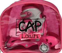 Moov'ngo Rollers évolutifs 3 roues roses - Taille 27-30^ Rollers, Skates Et Protections