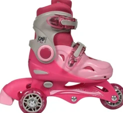 Moov'ngo Rollers évolutifs 3 roues roses - Taille 27-30^ Rollers, Skates Et Protections