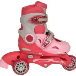 Moov'ngo Rollers évolutifs 3 roues rose taille 30-33^ Rollers, Skates Et Protections