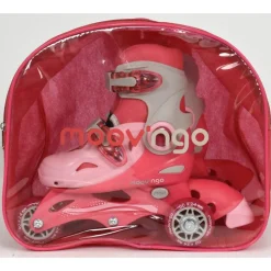 Moov'ngo Rollers évolutifs 3 roues rose taille 30-33^ Rollers, Skates Et Protections