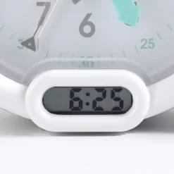 Pabobo Réveil Kid Sleep Clock Bleu - Apprentissage de l'heure et Veilleuse Intégrée^ Réveils