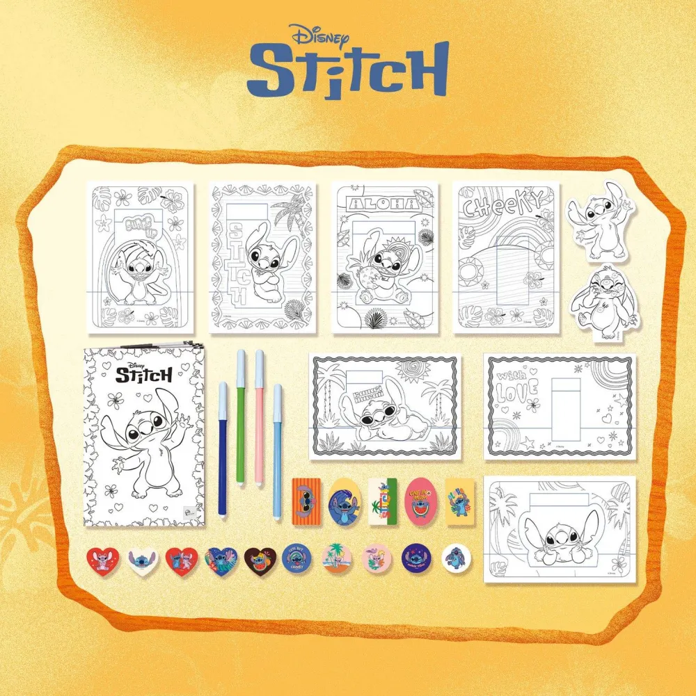 Lisciani Giochi Sac à dos - Ecole de dessin et coloriage Stitch^ Dessin
