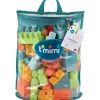 T'mimi Sac de 60 briques^ Jouets À Encastrer Et À Empiler