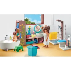 Playmobil Salle de bains avec douche et baignoire My Life 71611^ La Ville, La Police Et Les Secours
