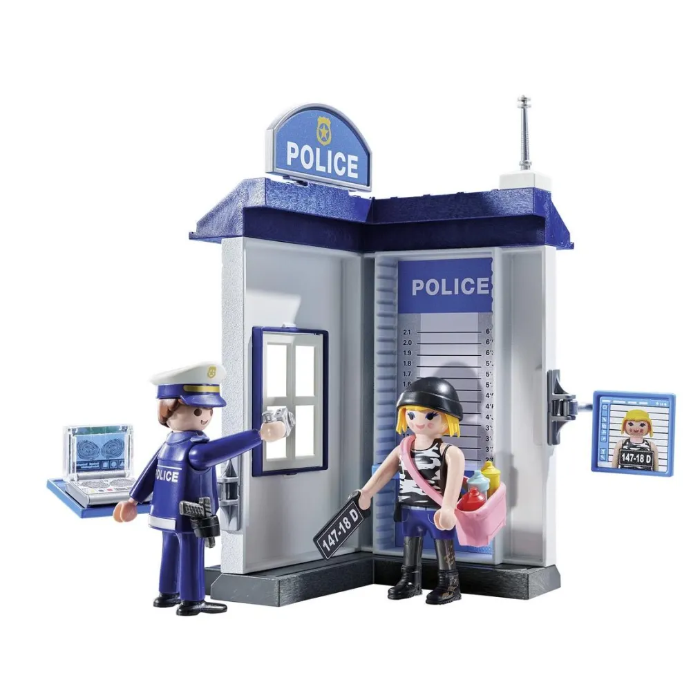 Playmobil Salle d'interrogatoire de police Starter Pack ACTION HEROES 71733^ La Ville, La Police Et Les Secours