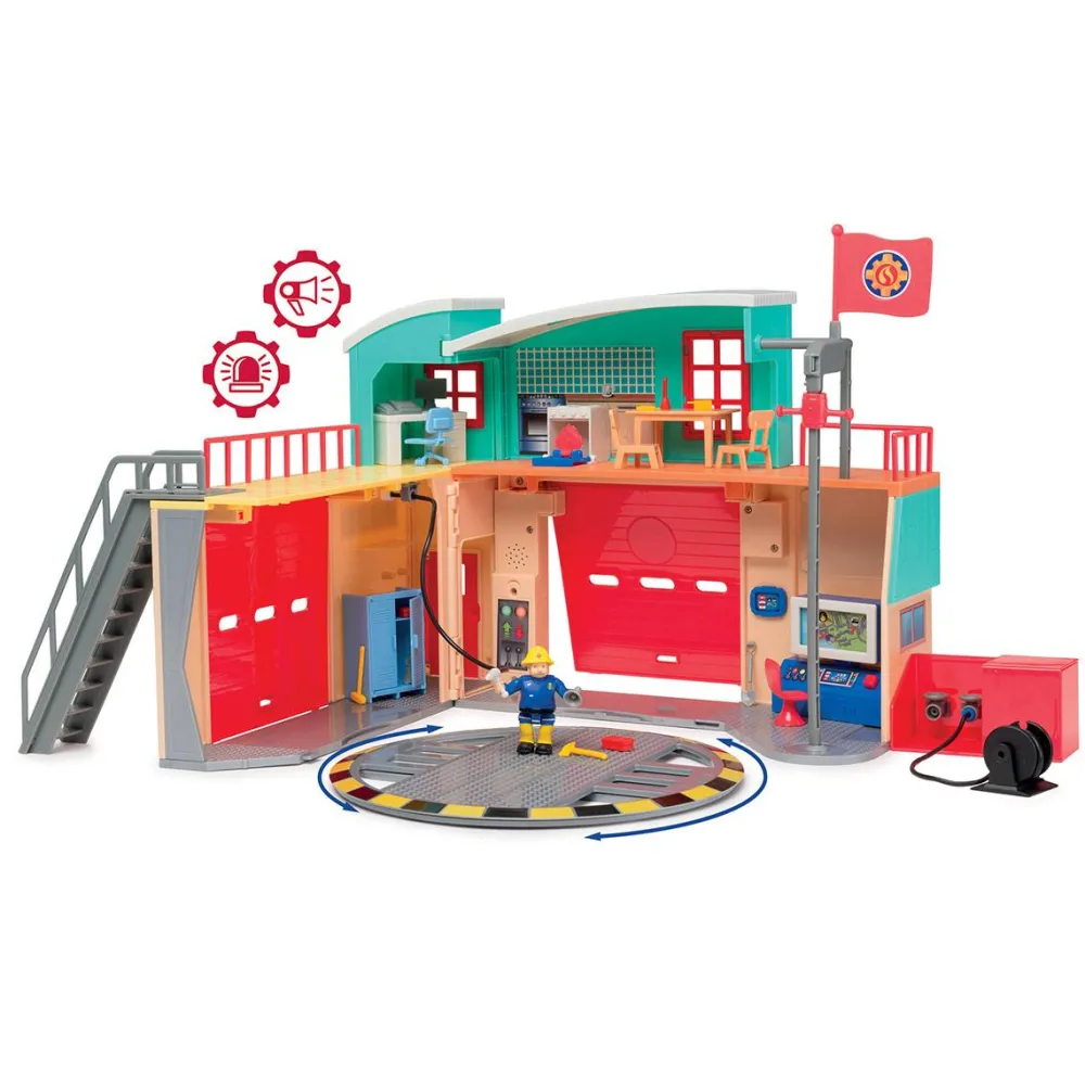 Varta Sam le Pompier - Caserne de Pompier Pontypandy^ La Ville, La Police Et Les Secours