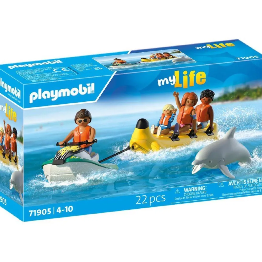 Playmobil Scooter des mers, banane tractée avec 4 personnages - My life 71905^ Le Sport, Les Loisirs Et Les Vacances