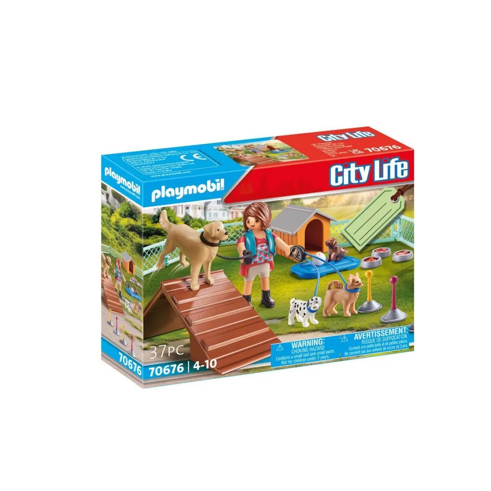 Playmobil Set cadeau éducatrice de chiens - City Life 70676^ Les Animaux