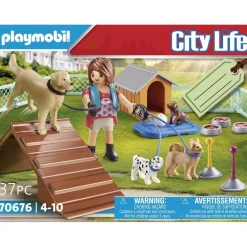 Playmobil Set cadeau éducatrice de chiens - City Life 70676^ Les Animaux