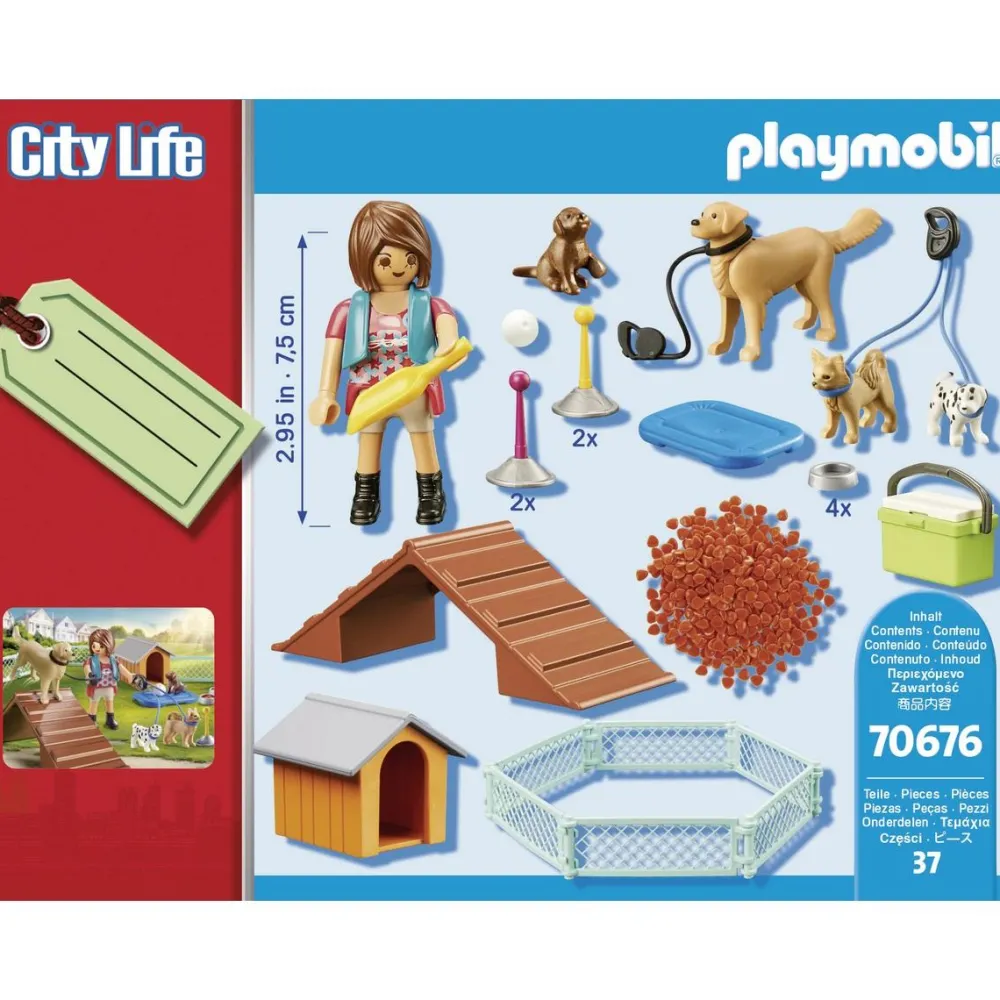 Playmobil Set cadeau éducatrice de chiens - City Life 70676^ Les Animaux