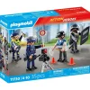 Playmobil Set métiers de la police : 4 policiers ACTION HEROES 71730^ La Ville, La Police Et Les Secours