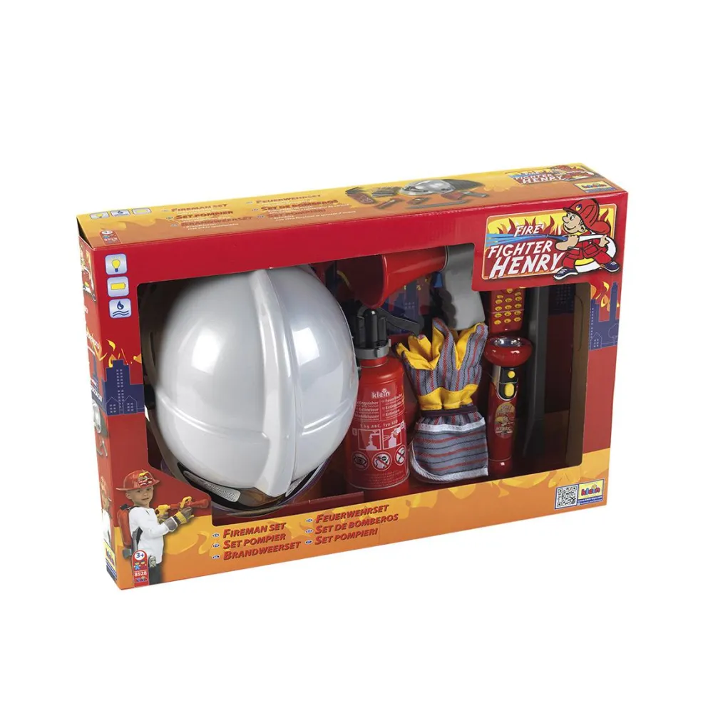 Klein Set pompier avec casque et mégaphone - 7 pièces^ Autres Jouets D'Imitation
