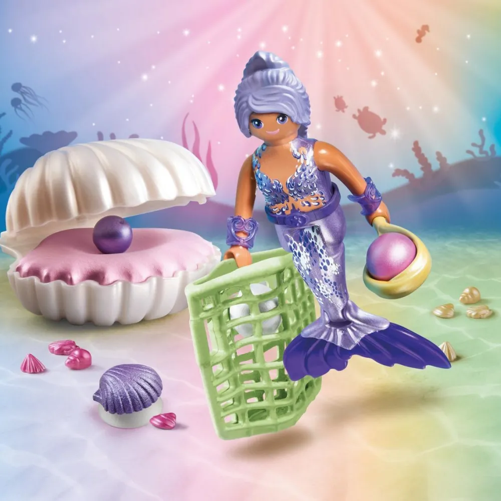 Playmobil Sirène avec coquillage et perle Princess Magic 71502^ Les Princesses Et Fées
